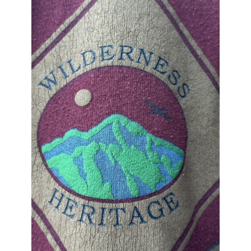 Vintage Lee Southwest Wilderness Crewneck Sweatshirt Size Xlarge Nature XL‎ - Picture 5 of 7